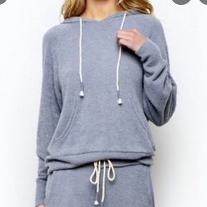 YOUNG FABULOUS & BROKE Women’s Soft French Terry Hoodie Sweatshirt Blue